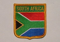 Aufnäher South Africa / Südafrika Schrift oben