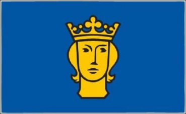 Tischflagge Stockholm 10x15cm mit Ständer Tischfahne Miniflagge