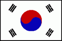Boots / Motorradflagge Süd Korea