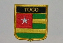 Aufnäher Togo Schrift oben