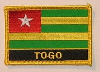 Aufnäher Togo Schrift unten
