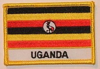 Aufnäher Uganda Schrift unten