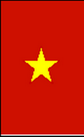 Flagge Fahne Hochformat Vietnam