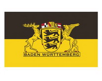 Flagge Fahne Baden Württemberg Großes Landessiegel 90x150 cm