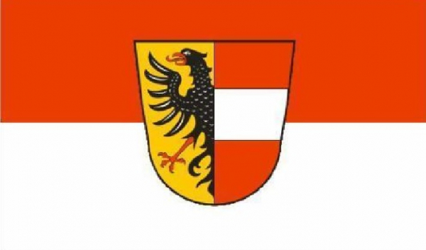 Tischflagge Achern 10x15cm mit Ständer Tischfahne Miniflagge