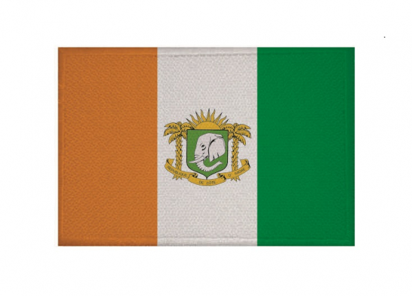 Aufnäher Patch Elfenbeinküste Wappen Aufbügler Fahne Flagge
