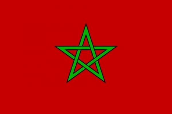 Tischflagge Marokko 10x15cm mit Ständer Tischfahne Miniflagge