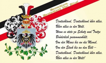 Flagge Fahne DR-Deutschland Deutschland über Alles Flagge 90x150 cm (EHD)