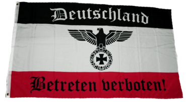 Flagge Fahne Deutschland Betreten Verboten Reichsadler Kaiserreich Deutsches Reich