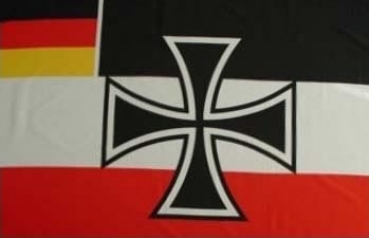 Flagge Fahne DR- Gösch der Kriegsschiffe Flagge 90x150 cm