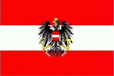 Riesen Fahne Österreich mit Wappen Flagge 3x5 Meter