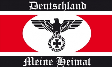 Flagge Fahne DR- Deutschland meine Heimat schwarz weiß rot 2 Flagge 90x150 cm