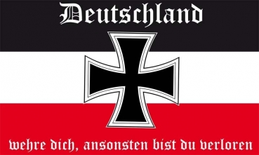 Flagge Fahne DR- Deutschland wehre dich Fahne 90x150 cm