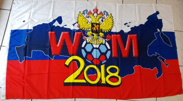 Flagge Fahne WM 2018 Russland F868 * 90x150 cm