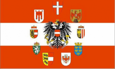 Flagge Fahne Österreich mit 9 Bundesländern Wappen 90x60 cm *P