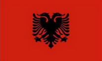 Boots / Motorradflagge Albanien