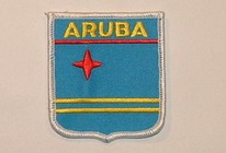 Aufnäher Aruba Schrift oben