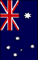 Flagge Fahne Hochformat Australien