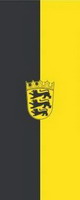 Bannerfahne Baden-Württemberg mit Wappen Premiumqualität