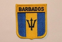 Aufnäher Barbados Schrift oben