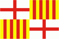 Flagge Fahne Barcelona Stadt Premiumqualität