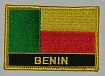 Aufnäher Benin Schrift unten