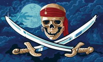 Flagge Fahne Pirat Fluch der Meere