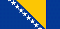 Boots / Motorradflagge Bosnien Herzegowina