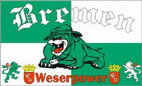 Flagge Fahne Bremen Weserpower (Fanflagge Nr. 5) 90x150 cm