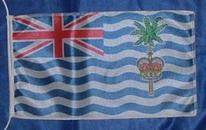 Tischflagge Britisch Territorium im Indischen Ozean
