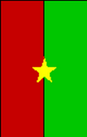 Flagge Fahne Hochformat Burkinafaso