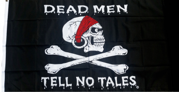 Flagge Fahne Pirat Dead Men Tell No Tales 90x150 cm