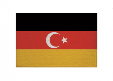 Aufnäher Patch Deutsch Türken Aufbügler Fahne Flagge