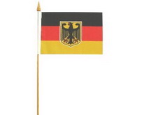 Stockflagge Deutschland mit Adler