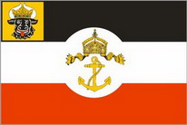 Flagge Fahne Dienstflagge der Marine Mecklenburg-Schwerin 90x150 cm