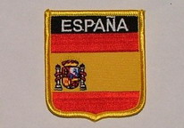 Aufnäher Espana / Spanien Schrift oben