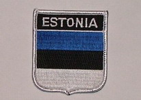 Aufnäher Estonia / Estland Schrift oben