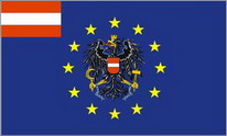 Flagge Fahne Europa mit Österreich Adler 90x150 cm