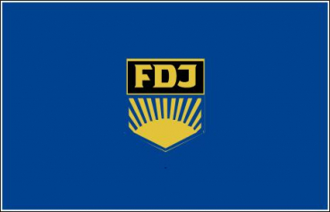 Flagge Fahne FDJ 90x150 cm