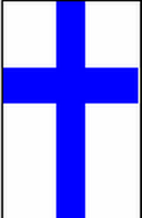 Flagge Fahne Hochformat Finnland