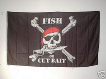 Flagge Fahne Pirat Fish or Cut Bait