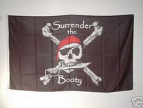 Flagge Fahne Pirat Surrender The Booty