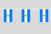 Flaggenkette Argentinien