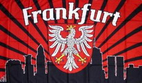 Flagge Fahne Frankfurt Fan Skyline (Fanflagge Nr. 1) 90x150 cm