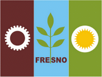 Flagge Fahne Fresno City (Kalifornien) Premiumqualität