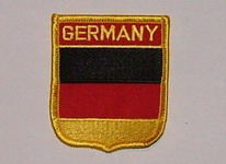 Aufnäher Germany / Deutschland Schrift oben