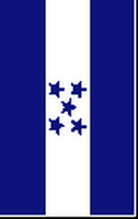 Flagge Fahne Hochformat Honduras