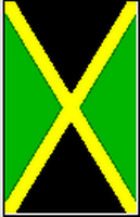 Flagge Fahne Hochformat Jamaika