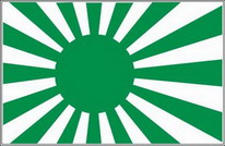 Flagge Fahne Japan Krieg grün