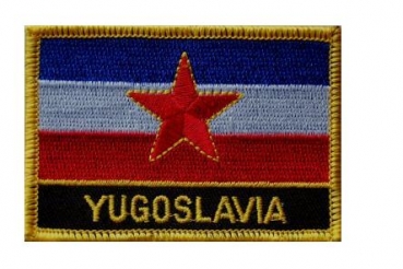 Aufnäher Jugoslawien alt Schrift unten